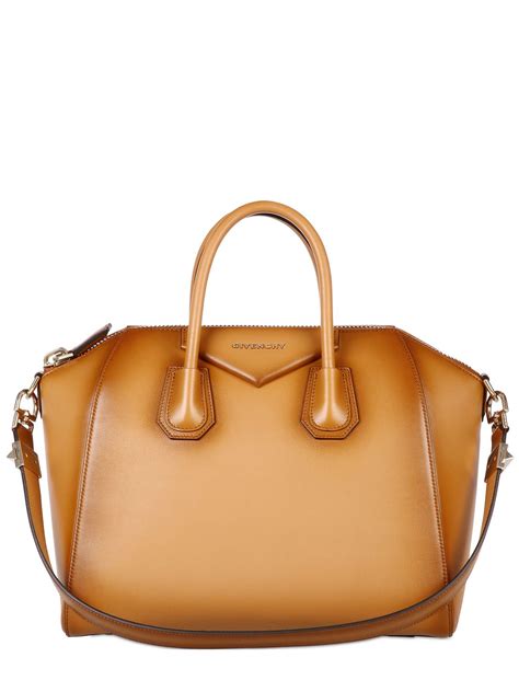 buy givenchy medium shiny antigona dark brown handbag|givenchy antigona bag sale.